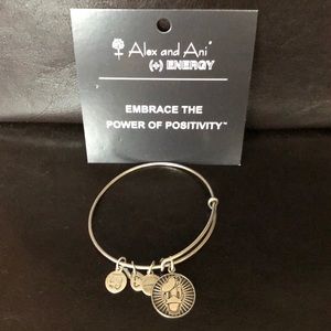 Auth Alex and Ani Disney silver tone Donald